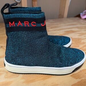 Marc Jacobs Kids Black and Blue Knit Boots